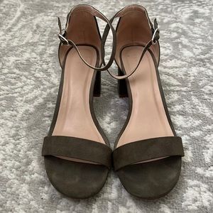 Target A New Day Olive Green Michaela Block Heel